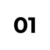 White oval with number 01